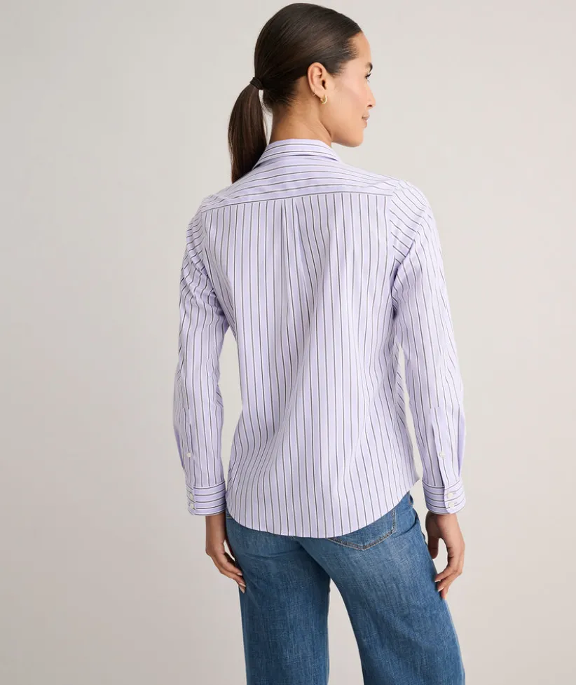 wrinkle-free-stretch-cotton-be-DblkmSXx-2.webp Shirts|Dresses>UNTUCKit Wrinkle-Free Stretch Cotton Bella Shirt Purple Stripe