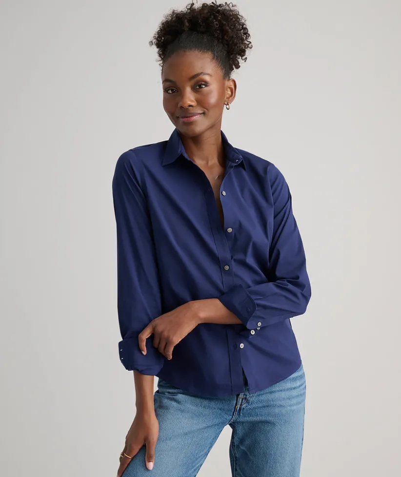wrinkle-free-stretch-cotton-be-JBQFRzNy-1.webp Shirts|Dresses>UNTUCKit Wrinkle-Free Stretch Cotton Bella Shirt Navy