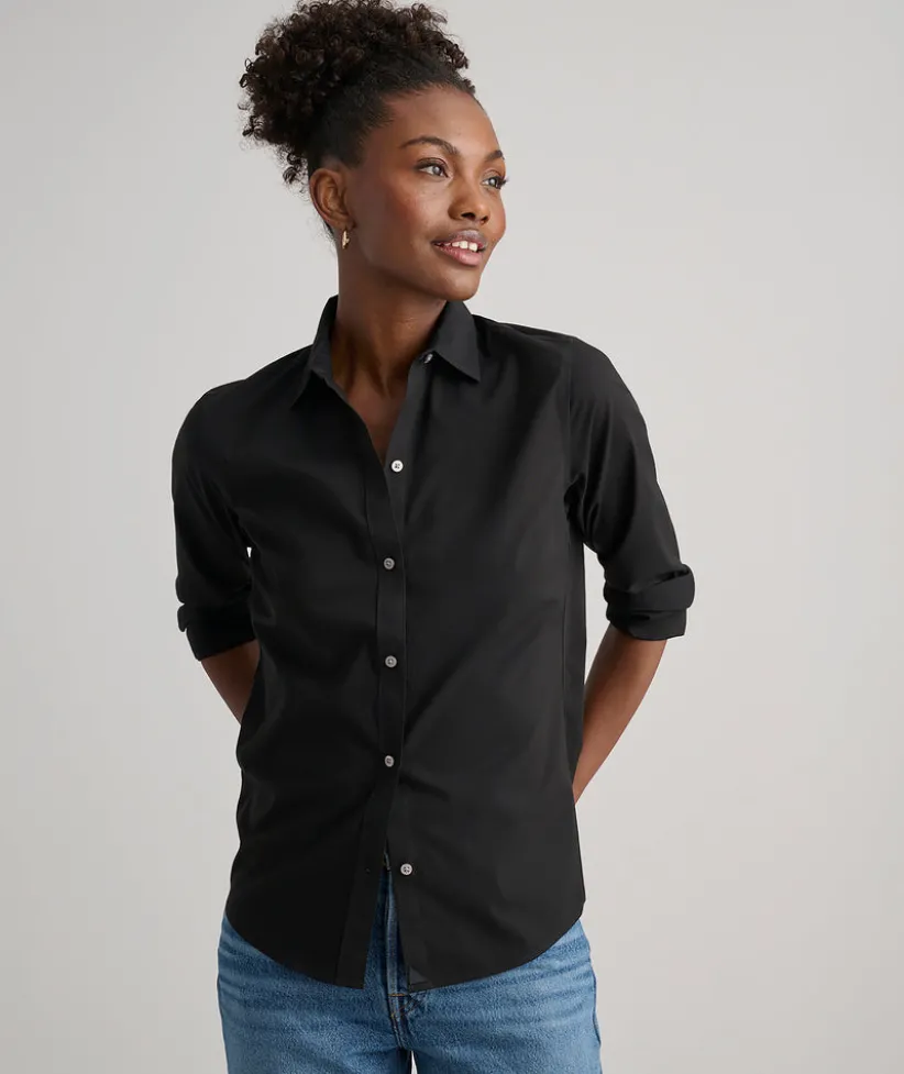 wrinkle-free-stretch-cotton-be-mZXUToxf-1.webp Shirts|Dresses>UNTUCKit Wrinkle-Free Stretch Cotton Bella Shirt Black